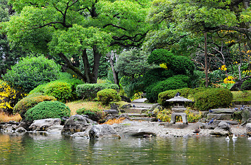 Image showing Japanese style garden