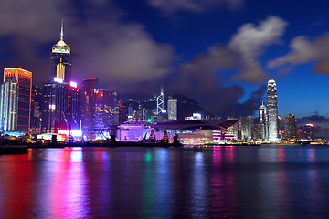 Image showing Hong Kong cityscape at night