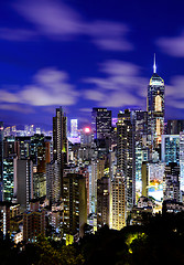 Image showing Central business district in Hong Kong