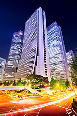 Image showing Tokyo downtown at night