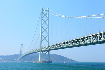 Image showing Akashi Kaikyo bridge