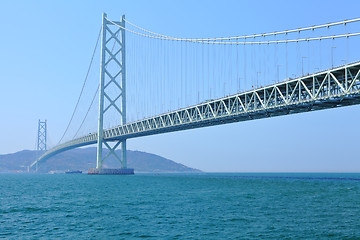Image showing Akashi Kaikyo bridge