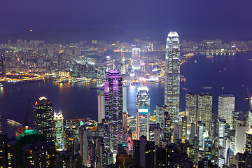 Image showing Hong Kong at night