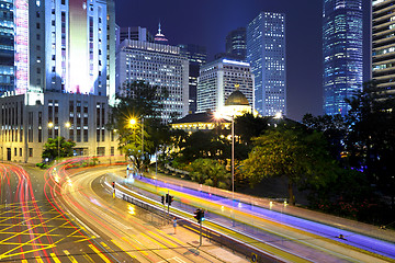 Image showing Traffic in Hong Kong city