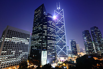 Image showing Commercial district in Hong Kong