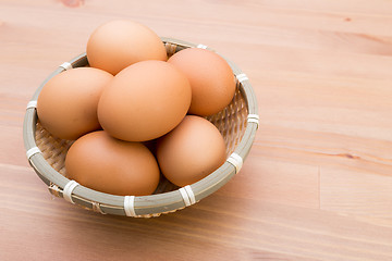 Image showing Egg in basket