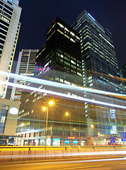 Image showing Hong Kong traffic at night