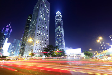 Image showing Busy traffic in Hong Kong city