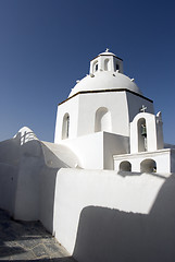 Image showing classic greek island church