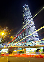 Image showing Hong Kong traffic at night