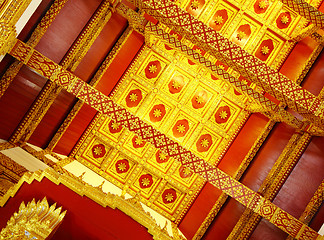 Image showing Thailand temple ceiling