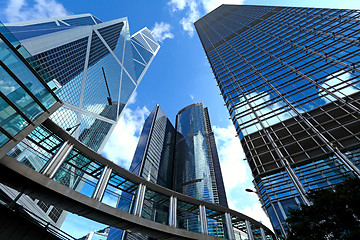 Image showing Office building to sky