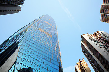 Image showing Business building from low angle view