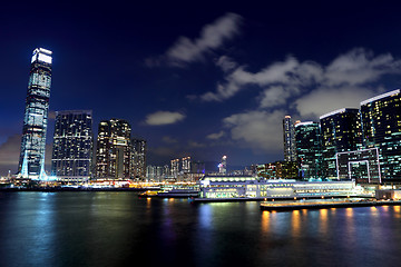 Image showing Hong Kong skyline at night