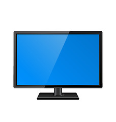 Image showing Computer display isolated on white background