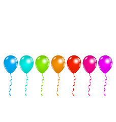 Image showing Set colorful balloons isolated on white background (3)