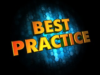 Image showing Best Practice Concept on Digital Background.