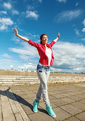 Image showing beautiful dancing girl in movement