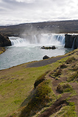 Image showing Godafoss waterfall, Iceland 