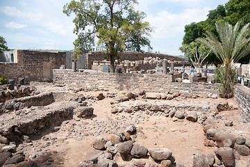 Image showing Churches and ruins in Capernaum
