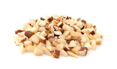 Image showing Chopped brazil nuts