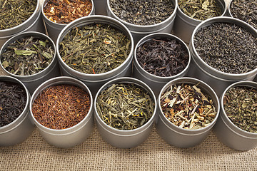 Image showing tea samples background