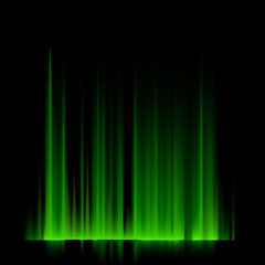 Image showing Green northern lights, aurora borealis. EPS 10