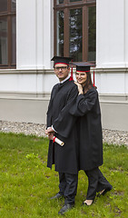 Image showing Couple in the Graduation Day
