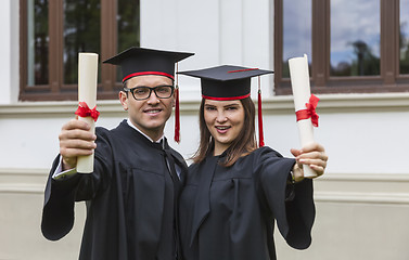 Image showing Happy Graduating Couple