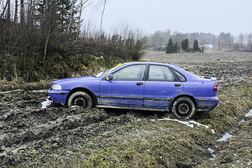 Image showing Parking close to nature