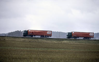 Image showing Red truck