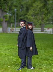 Image showing Couple in the Graduation Day