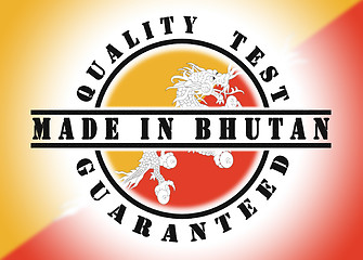 Image showing Quality test guaranteed stamp 