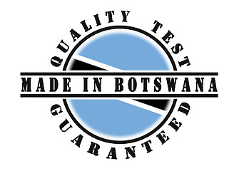 Image showing Quality test guaranteed stamp 