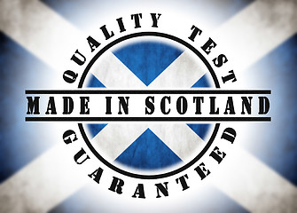 Image showing Quality test guaranteed stamp 