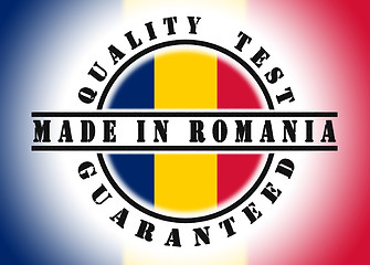 Image showing Quality test guaranteed stamp 