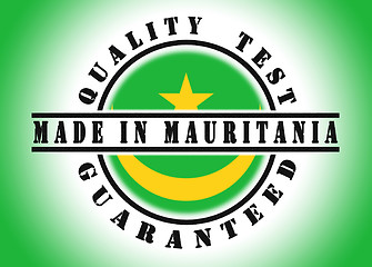 Image showing Quality test guaranteed stamp 