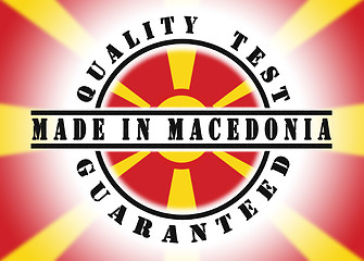 Image showing Quality test guaranteed stamp 