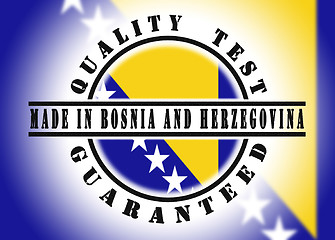 Image showing Quality test guaranteed stamp 