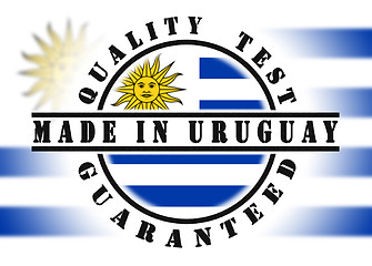 Image showing Quality test guaranteed stamp 