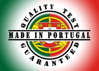 Image showing Quality test guaranteed stamp 