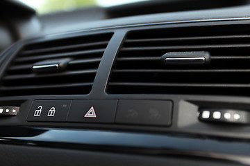 Image showing Details of Car emergency button and air conditioning