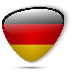 Image showing Germany Flag Glossy Button