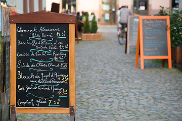 Image showing Alsatian menu