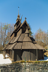 Image showing Fana stavechurch