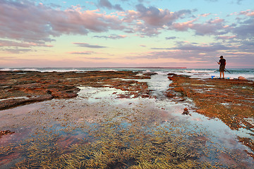 Image showing Sunset at Vincentia NSW Australia