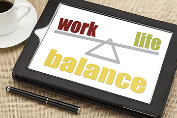 Image showing work life balance concept