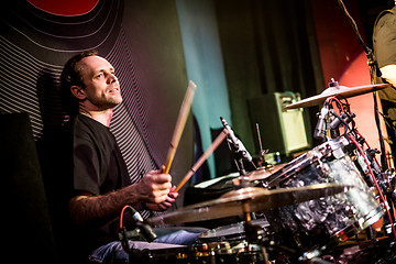 Image showing playing drums