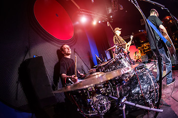 Image showing playing drums