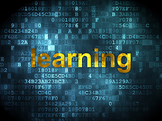 Image showing Education concept: Learning on digital background